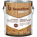 Acrylic Alkyd Deck & Siding Stain - Semi-Transparent Clear Base, 3.4 L
