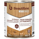 Acrylic Alkyd Deck & Siding Stain - Semi-Transparent Clear Base, 850 ml