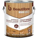 Acrylic Alkyd Deck & Siding Stain - Semi Transparent Dark Walnut, 3.64 L