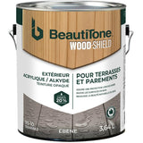 Acrylic Alkyd Deck & Siding Stain - Solid Ebony, 3.64 L