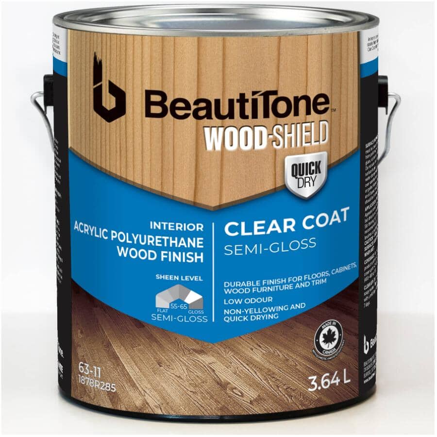 Acrylic Polyurethane Wood Finish - Interior Semi-Gloss, 3.64 L