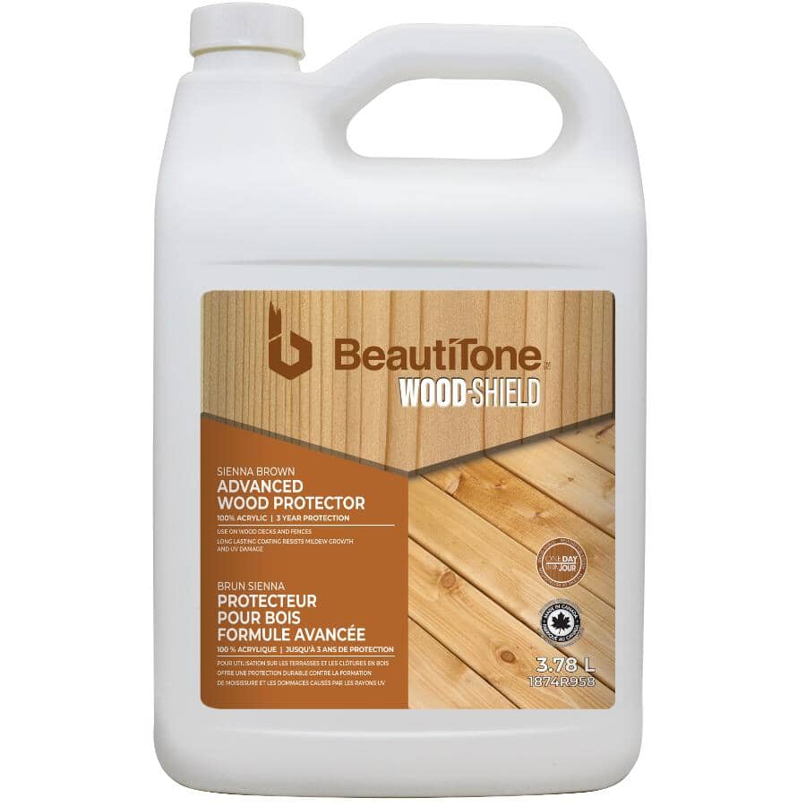 Advanced Wood Protector - Sienna Brown, 3.78 L