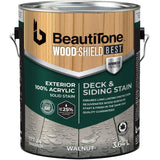 100% Acrylic Deck & Siding Stain - Solid Walnut, 3.64 L