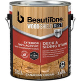 100% Acrylic Deck & Siding Stain - Semi-Transparent Canadian Cedar, 3.64 L