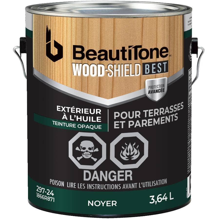 Oil Deck & Siding Stain - Solid Walnut, 3.64 L