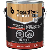 Oil Deck & Siding Stain - Semi-Transparent Natural Clear, 3.4 L