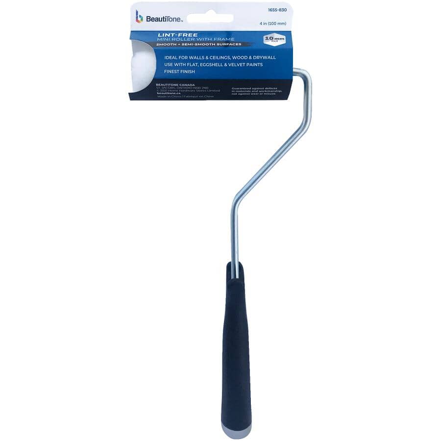 Woven Lint Free Mini Roller - with 11" Cage Frame, 100 mm x 10 mm