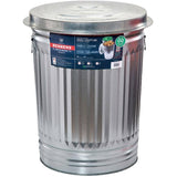 Galvanized Garbage Can - with Lid, 117 L