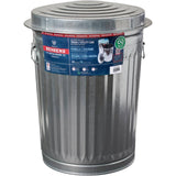 Galvanized Garbage Can - with Lid, 75 L