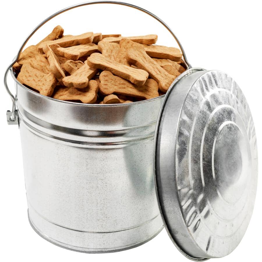 Galvanized Utility Pail with Locking Lid - 22 L