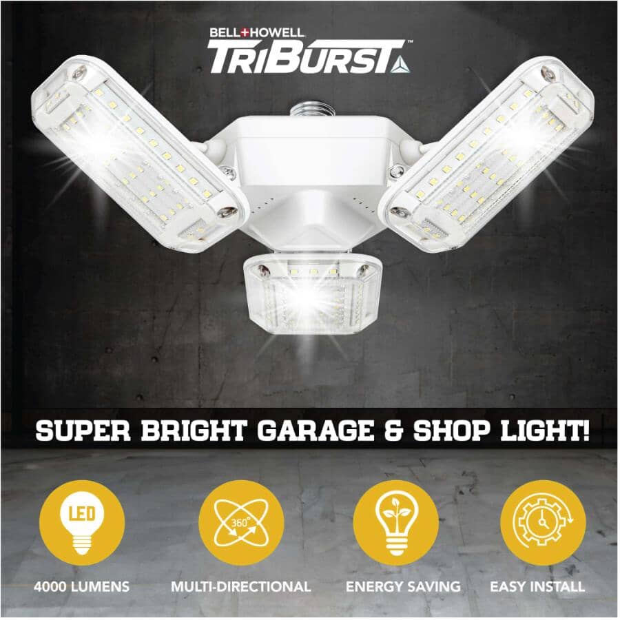 As Seen On TV TriBurst Multi-Directional LED Light with Remote - 4000 Lumens