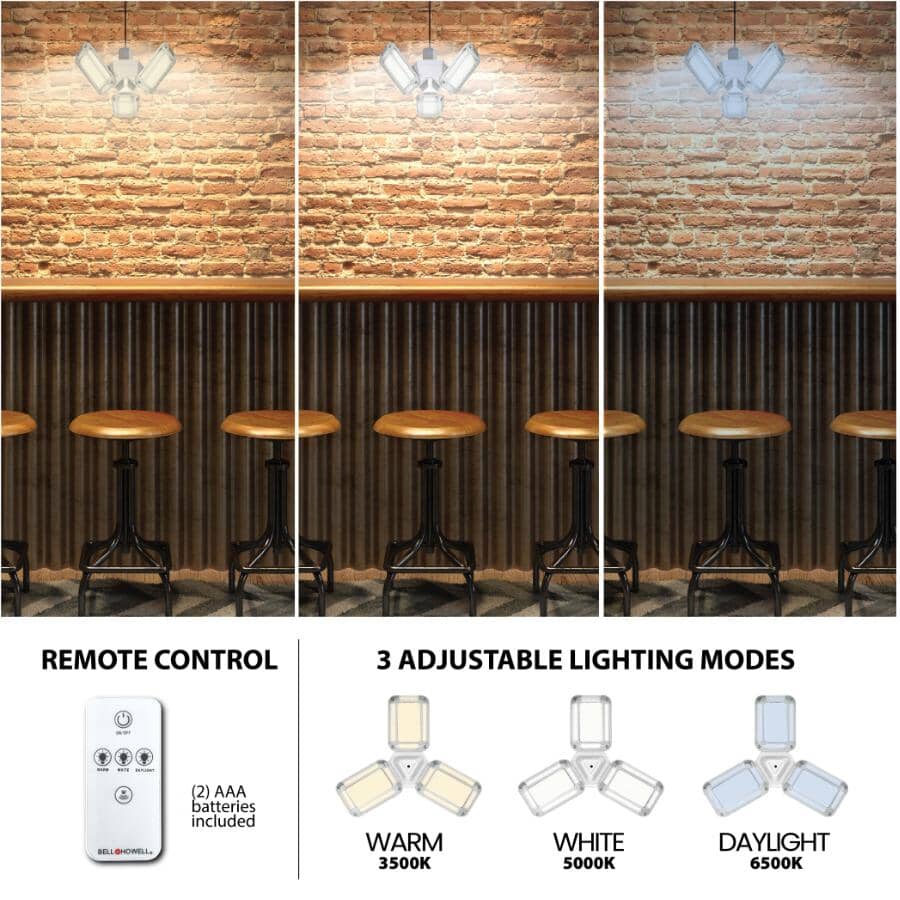 As Seen On TV TriBurst Multi-Directional LED Light with Remote - 4000 Lumens