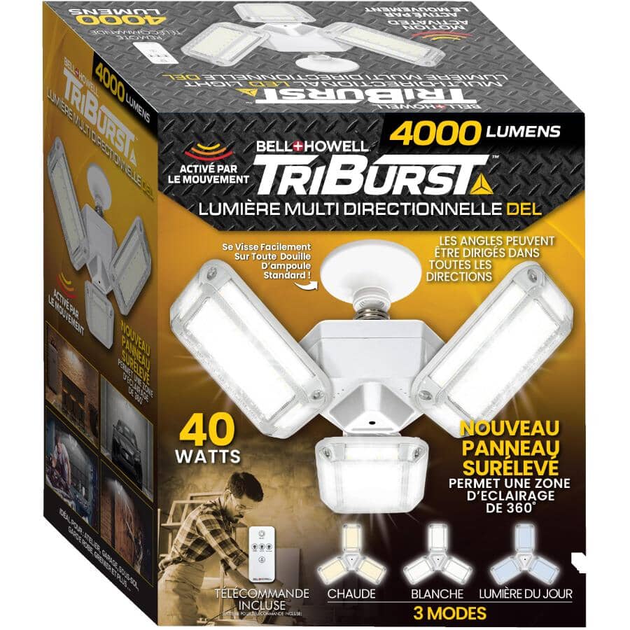 As Seen On TV TriBurst Multi-Directional LED Light with Remote - 4000 Lumens