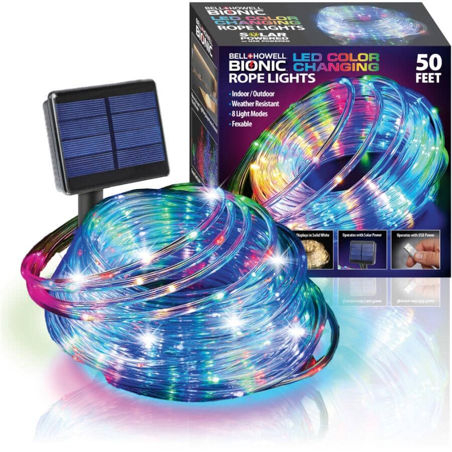 Bionic LED Colour Changing Rope Lights - 50'