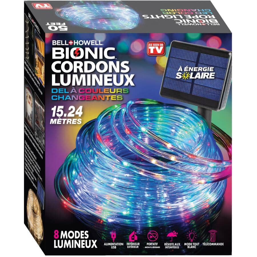 Bionic LED Colour Changing Rope Lights - 50'