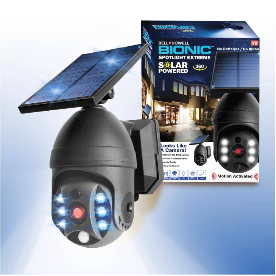 Bionic Spotlight Extreme Solar Powered Motion Sensor Security Light