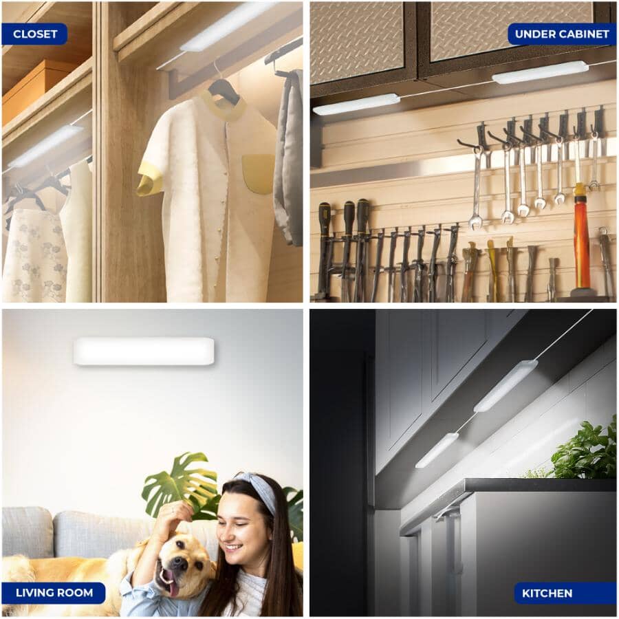 Bionic Under Cabinet Lights - White, 3 Pack