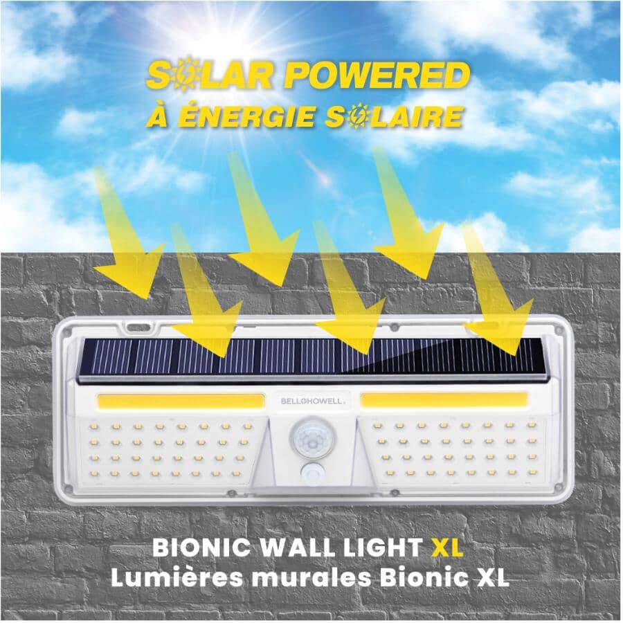 Bionic Wall Light XL Solar Powered Motion Sensor Security Light