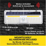 Bionic Wall Light XL Solar Powered Motion Sensor Security Light