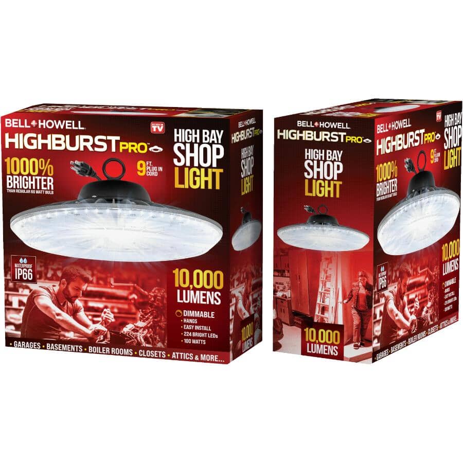 Highburst Pro High Bay Shop Light - 100W, 10000 Lumens