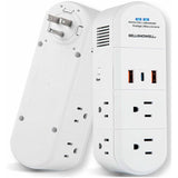 Swivel Power with 6 Outlets - 2 USB & 1 C Charging Ports, White