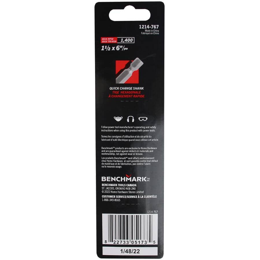 1-1/2" x 6" Spade Bit