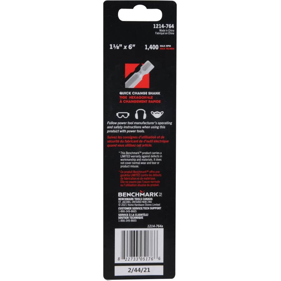 1-1/8"x 6" Spade Bit