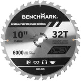 10" 32 Tooth Carbide Circular Saw Blade