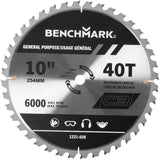 10" 40 Tooth Carbide Circular Saw Blade