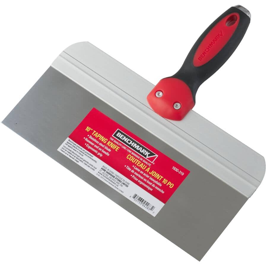 10" Stainless Steel Ergonomic Drywall Taping Knife