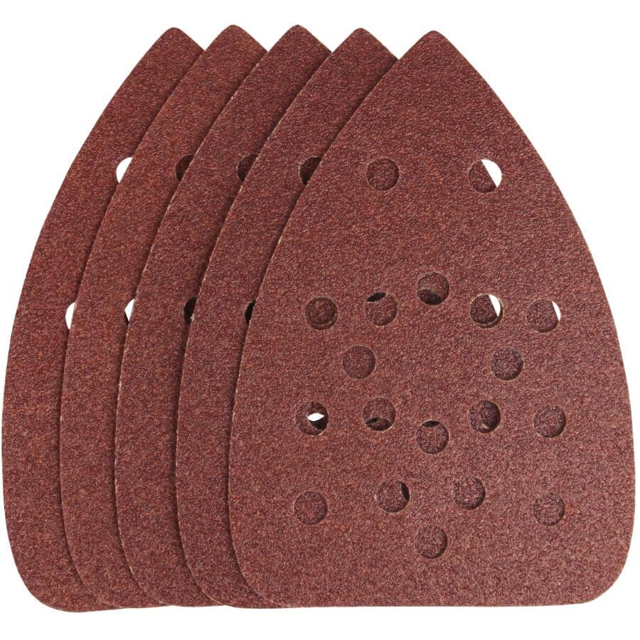 100 Grit Finish and Detail Sandpaper - Aluminum Oxide, 5 Pack