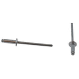 100 Pack 1/8" Medium Aluminum Rivets