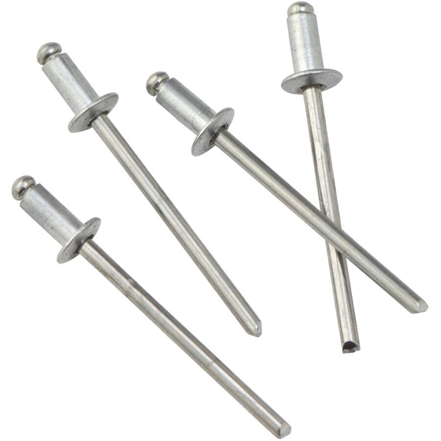 100 Pack 1/8" Short Aluminum Rivets