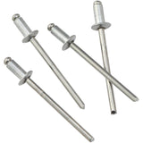 100 Pack 1/8" Short Aluminum Rivets