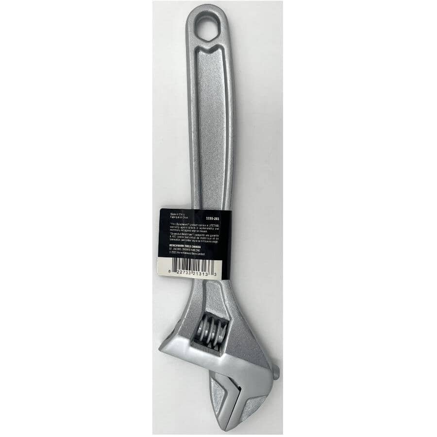 12" Chrome Vanadium Adjustable Wrench