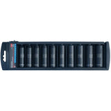 1/2" Drive Metric Deep Socket Set - 10 Piece