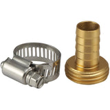 1/2" Male Aluminum Hose Coupling, with Stainless Steel Clamp