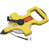 1/2" x 100' / 30 m Fiberglass Open Reel Tape Measure
