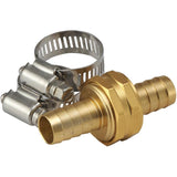 1/2" x 3/4" x 1/2" Aluminum Hose Couplings, with Stainless Steel Clamps