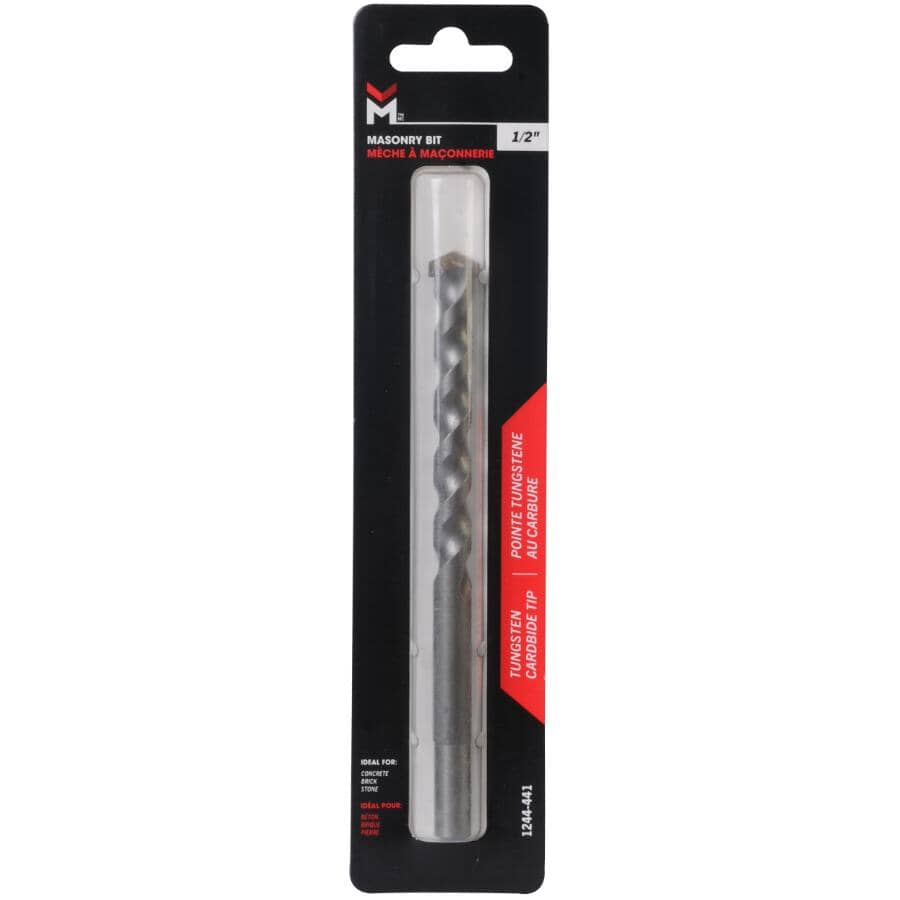 1/2" x 6" Tungsten Carbide Masonry Drill Bit