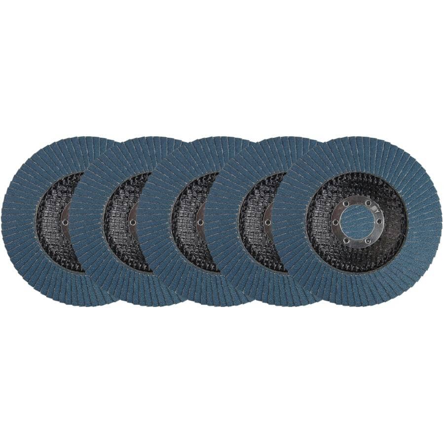 120 Grit 4-1/2" x 7/8" Flap Disc Wheel - 5 Pack