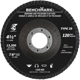 120 Grit 4-1/2" x 7/8" Flap Disc Wheel - 5 Pack