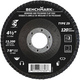 120 Grit 4-1/2" x 7/8" Flap Disc Wheel