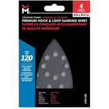 120 Grit Finish and Detail Zirconium Sandpaper - 4 Pack
