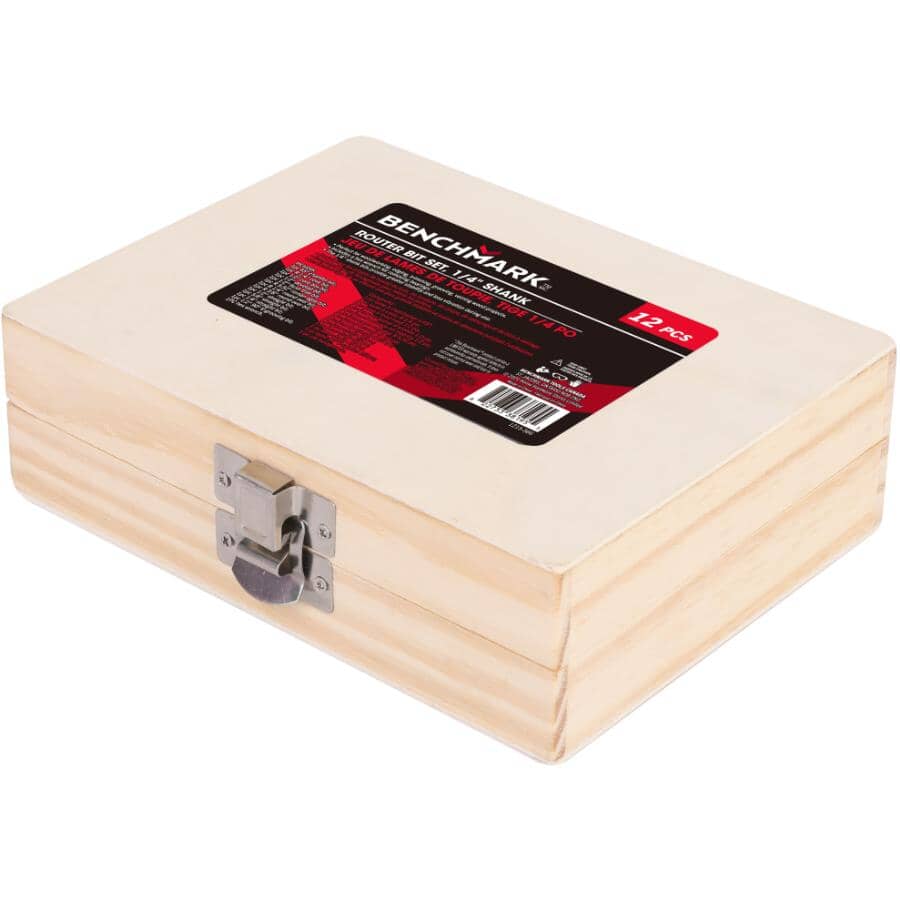 1/4" Carbide Router Bit Set - 12 Piece