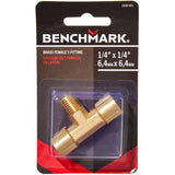 1/4" Female National Pipe Thread Tee Fitting