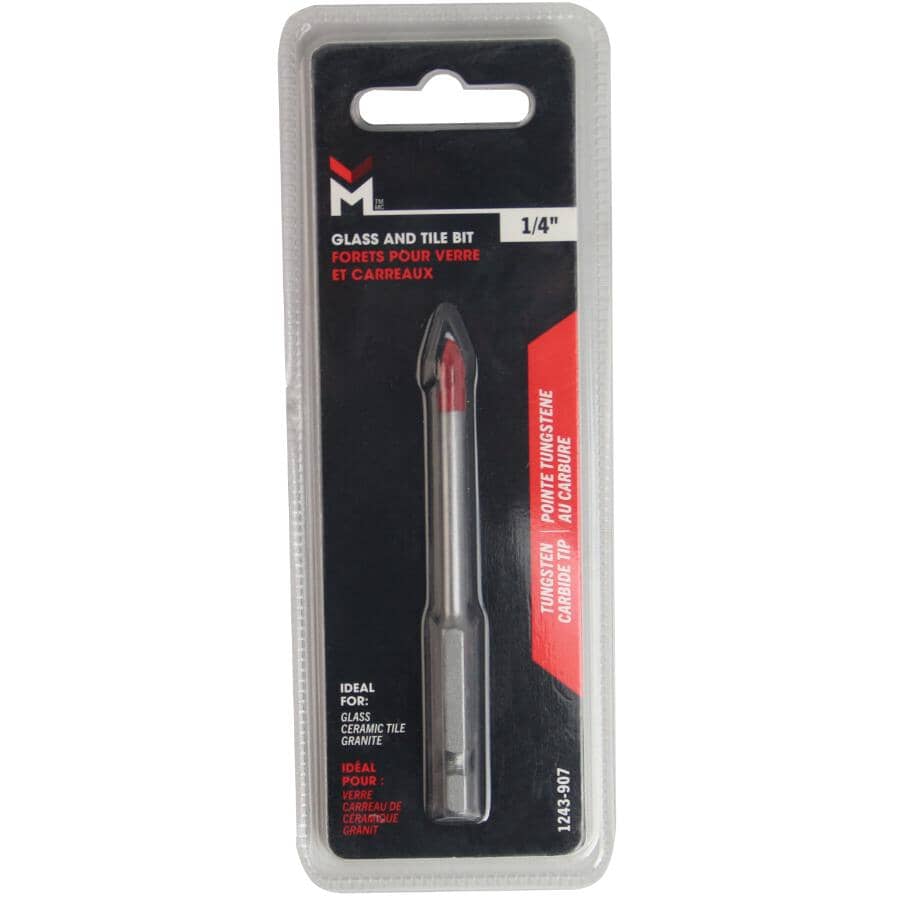 1/4" Glass & Tile Drill Bit