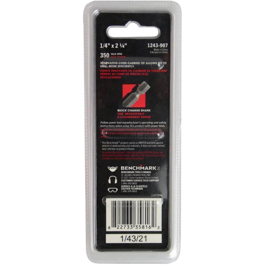 1/4" Glass & Tile Drill Bit