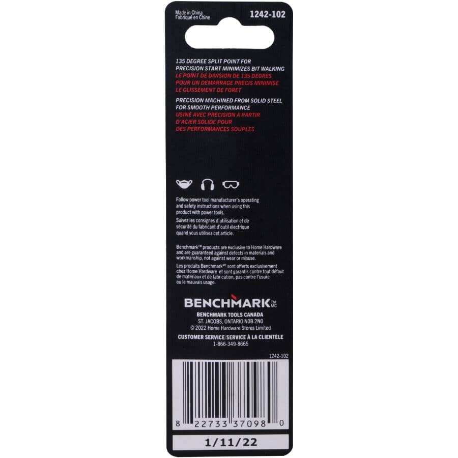 1/4" High Speed Steel Drill Bit - Silver