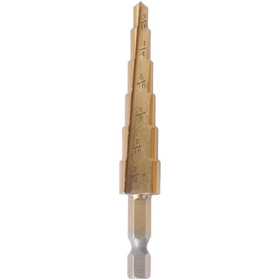 1/4" Step Drill Bit Set - 3 Piece